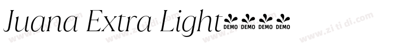 Juana Extra Light字体转换